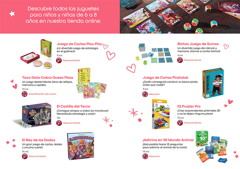 Juegos de mesa para niños de 6 a 8 años - catalogo navidad 2022 minikidz