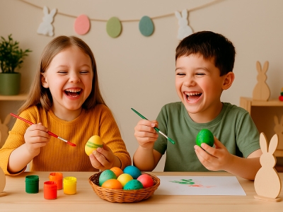 Pintar huevos de Pascua: ideas para jugar en familia