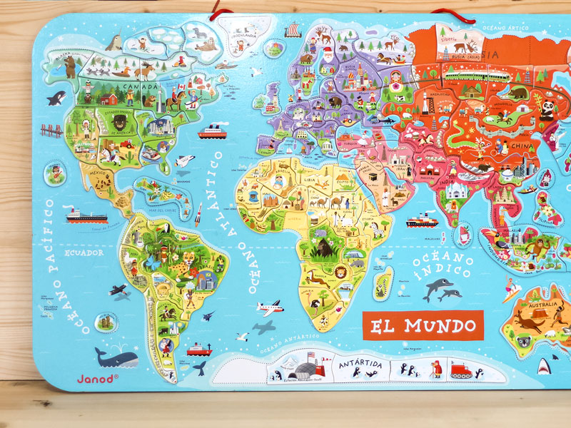 Puzzle Magnético Mapamundi - Qué juguetes elegir esta Navidad: para niños de 6 a 9 años