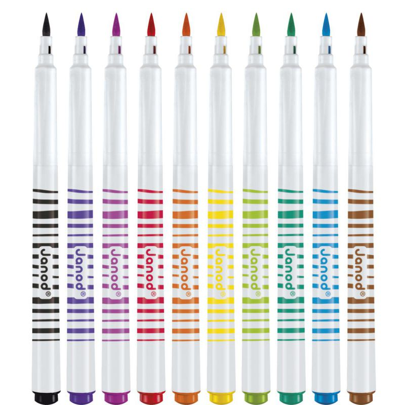 10 Rotuladores Pinceles Janod