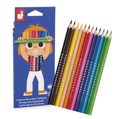 12 Lápices de Colores Janod
