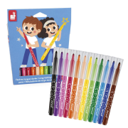 12 Rotuladores de Larga Duración Janod