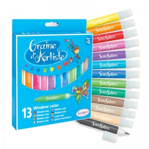 13 Rotuladores de Gel para Ventana 13 Rotuladores de Gel para Ventana