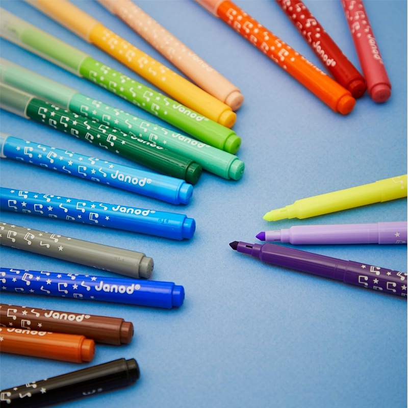 18 Rotuladores de Larga Duración Janod