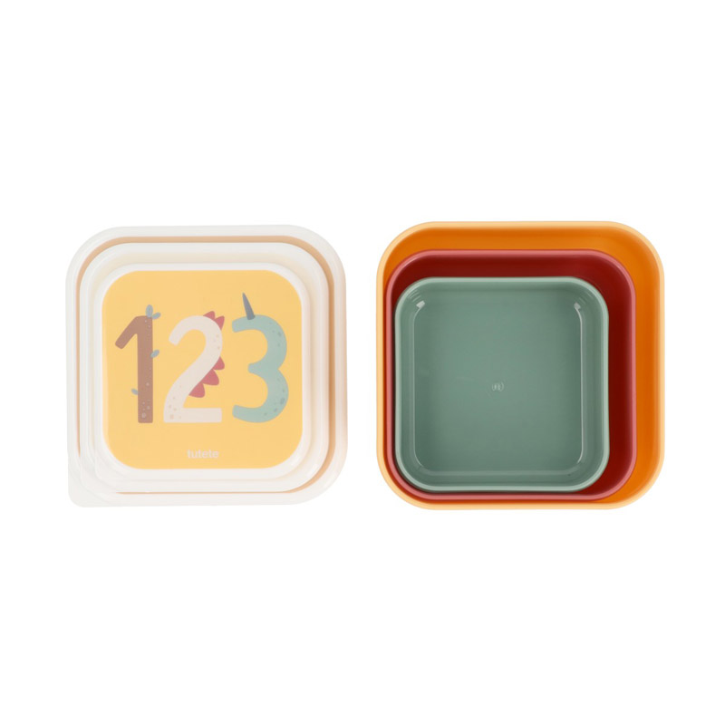 3 Cajas Almuerzo Funny Letters