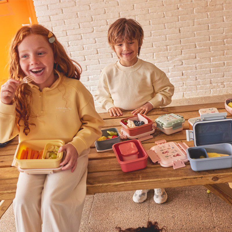 3 Cajas Almuerzo Funny Letters