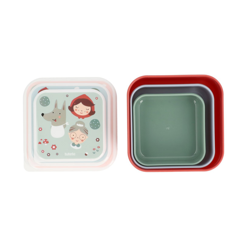 3 Cajas Almuerzo Little Red