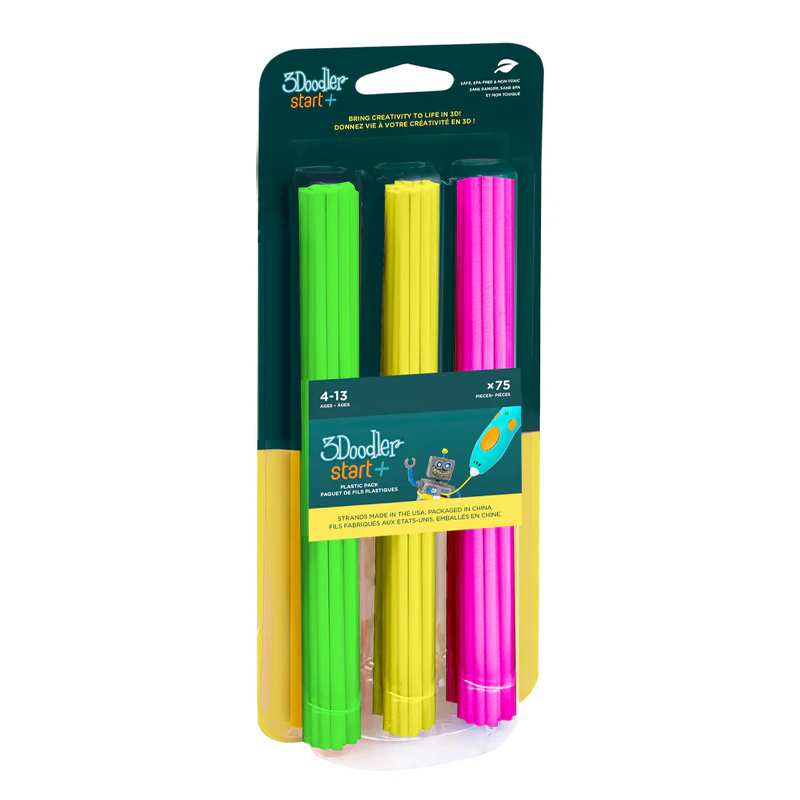 3Doodler Start Recambios 75 Filamentos Fluorescentes