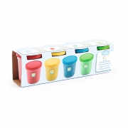 4 Frascos de Plasticine Cores básicas