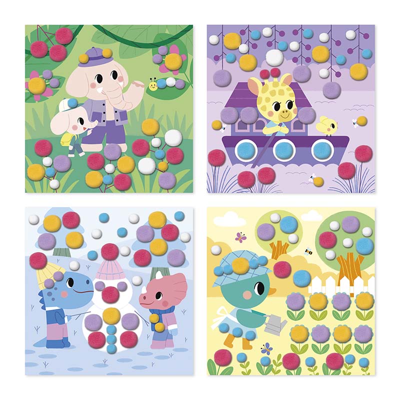 Trabalhos Manuais 3 anos: Pompons