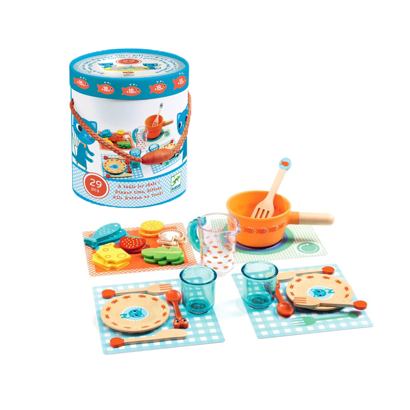 ¡A la mesa gatitos! Juego de cocinitas