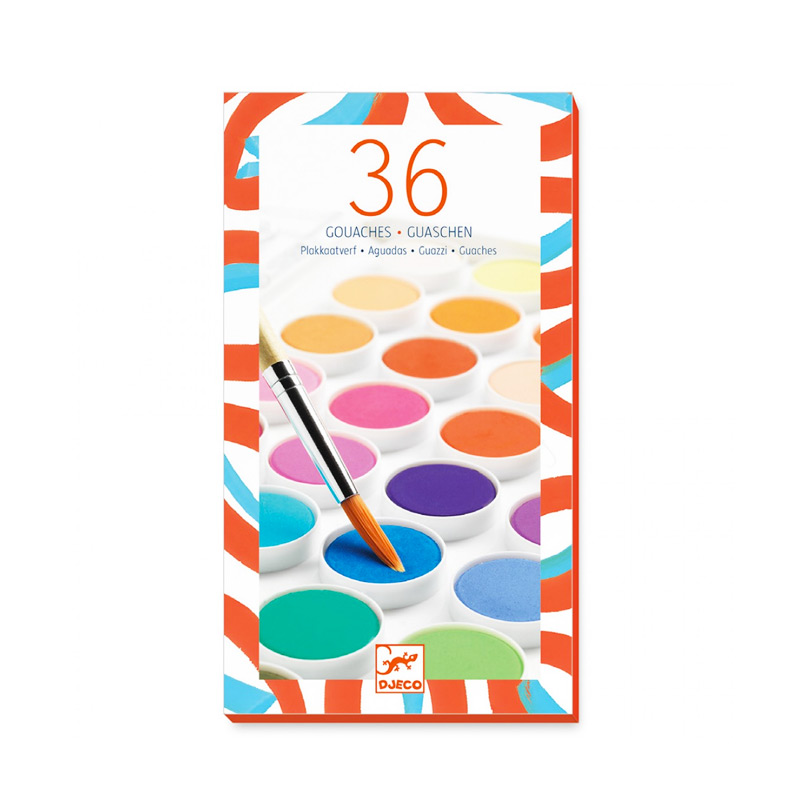 Acuarelas de 36 colores