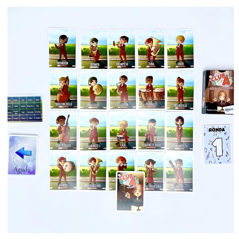 ATOMO GAMES – Amy La Composita Club A, Gioco Di Carte, Multicolore, XAG-29451