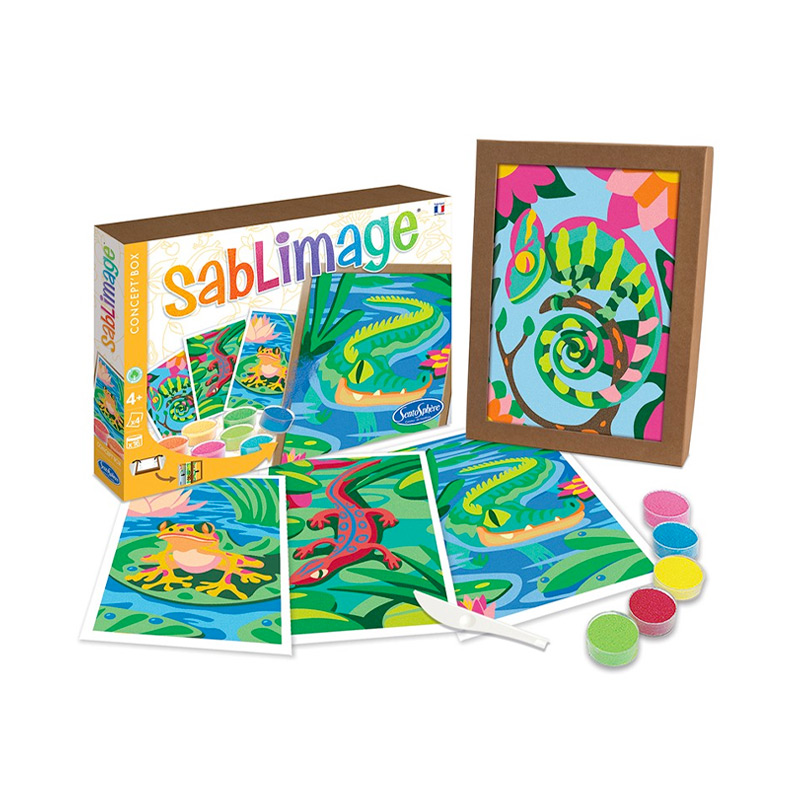 Areia de Cores Sablimage Na Erva