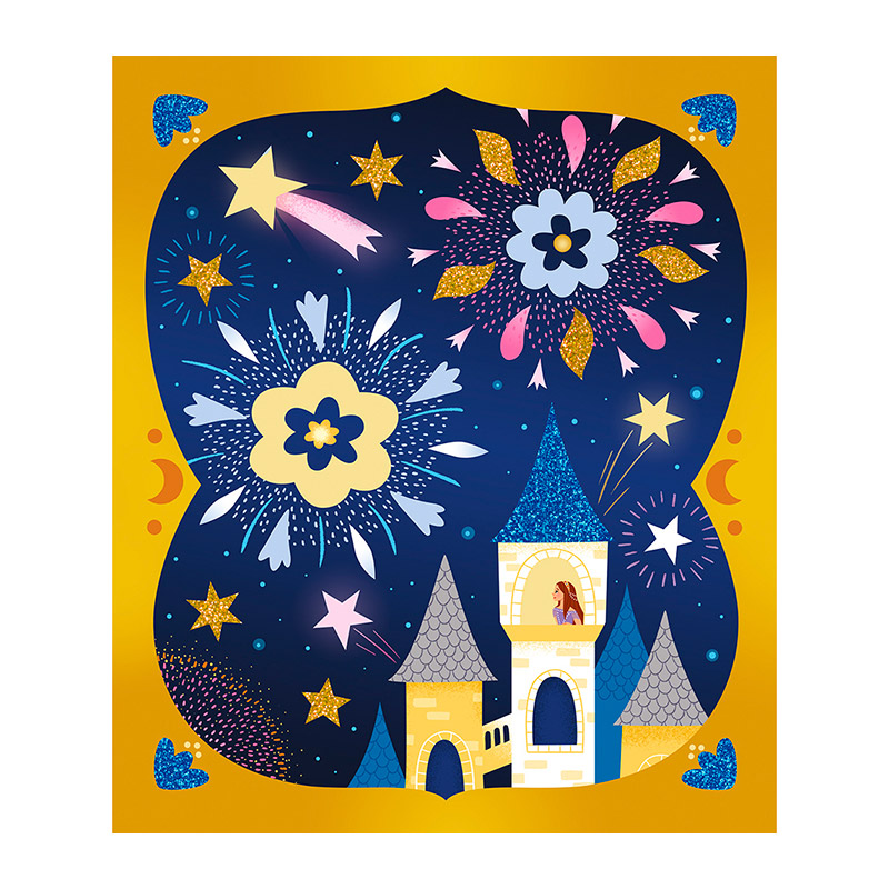 Areias Fosforescentes e Glitters: Noite Mágica