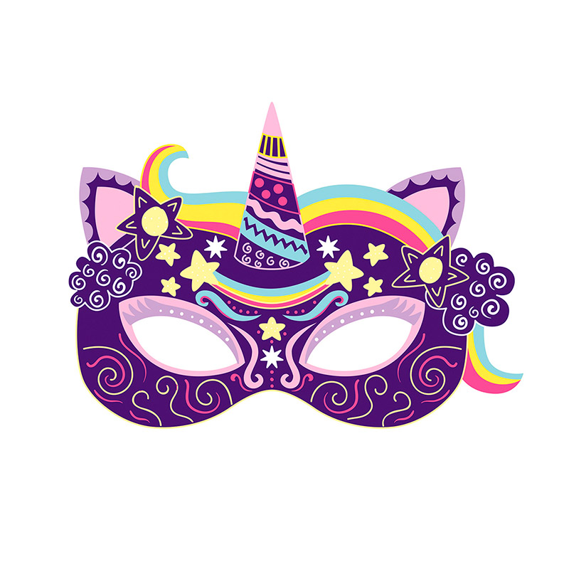 Arte Scratch Máscaras de Fiesta