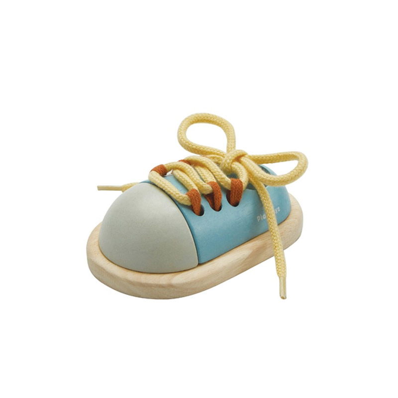Ata el Zapato Azul Pastel