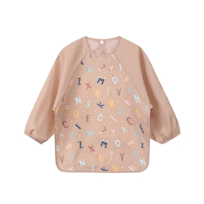 Babete com Mangas Funny Letters Babete com Mangas Funny Letters