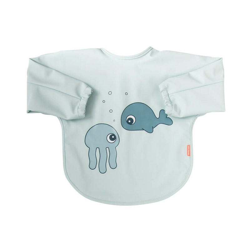 Babero con Mangas Sea Friends Azul