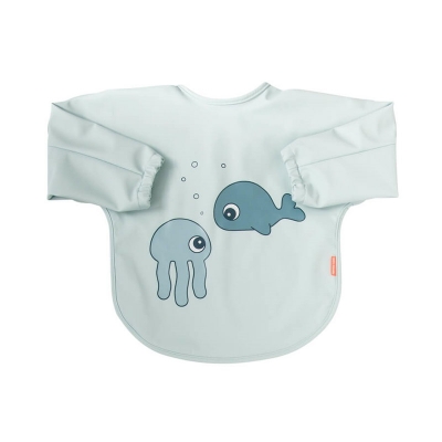 Babero con Mangas Sea Friends Azul Babero con Mangas Sea Friends Azul