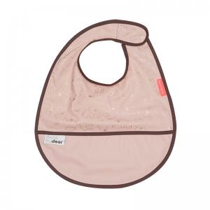 Babero con Velcro: Contour Rosa