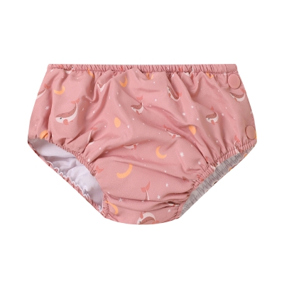 Bañador Pañal Volantes Whale Pink