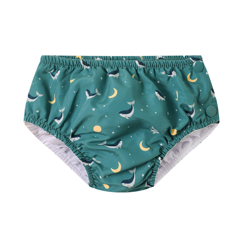 Bañador Pañal Whale Teal