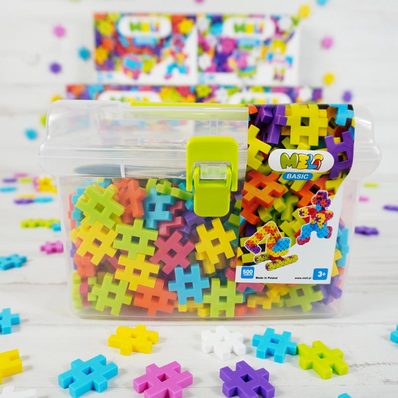 Blocos Meli Basic Travel Box 500 peças