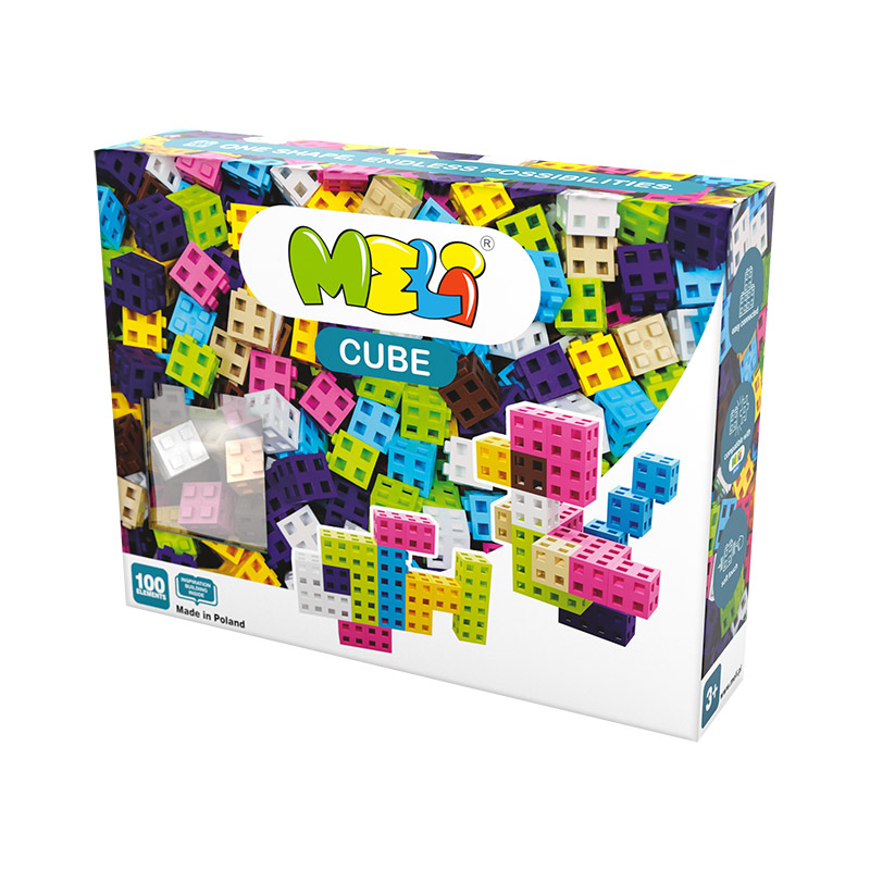 Bloques Meli Cube Pastel 100 piezas