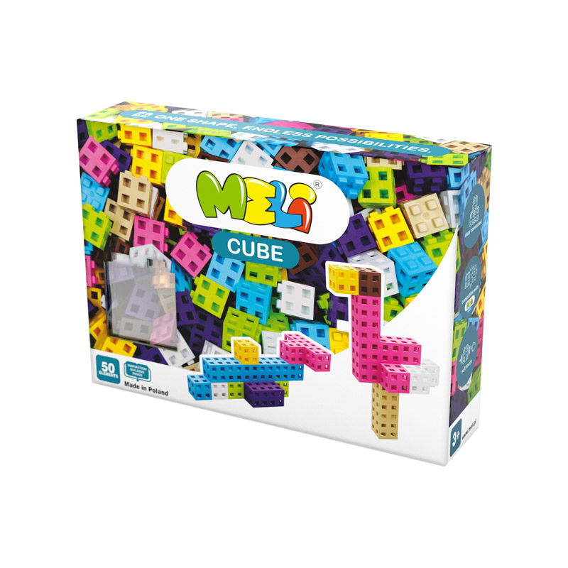 Bloques Meli Cube Pastel 50 piezas