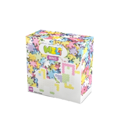 Blocos Meli Minis Pastel 200 peças Blocos Meli Minis Pastel 200 peças