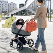 Bolso Acolchado para Carrito con Cambiador Papaya