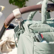 Bolso Acolchado para Carrito con Cambiador Verde