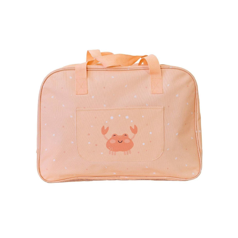 Bolso de Playa con Rejilla Crab Coral
