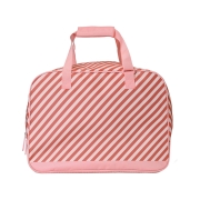Bolso de Playa con Rejilla Stripes Bloom Blush