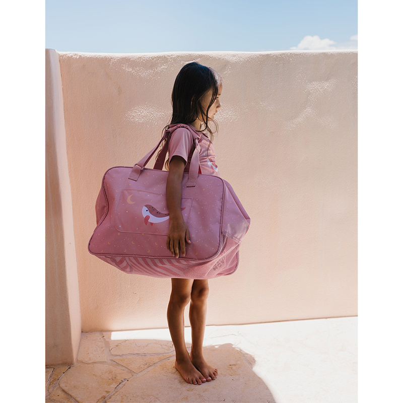 Bolso de Playa con Rejilla Whale Pink