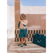 Bolso de Playa con Rejilla Whale Teal