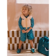Bolso de Playa con Rejilla Whale Teal