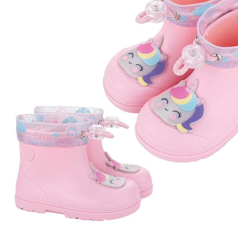 Botas de agua respetuosas Igor Mendi Unicornio Rosa