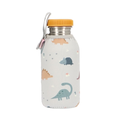 Garrafa de Aço com Estojo Dinos World 500 ml Garrafa de Aço com Estojo Dinos World 500 ml