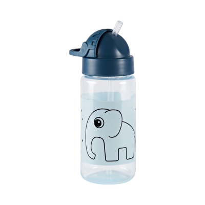 Botella con Pajita: Elphee Azul Botella con Pajita: Elphee Azul