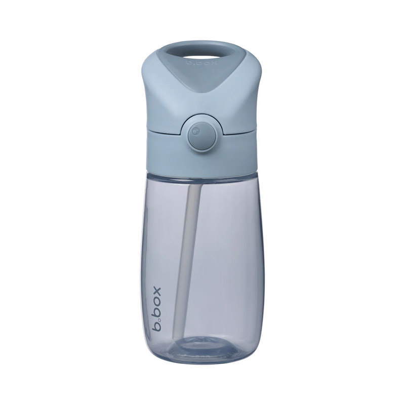 Garrafa Junior com Palhinha 380ml Azul Chill Out