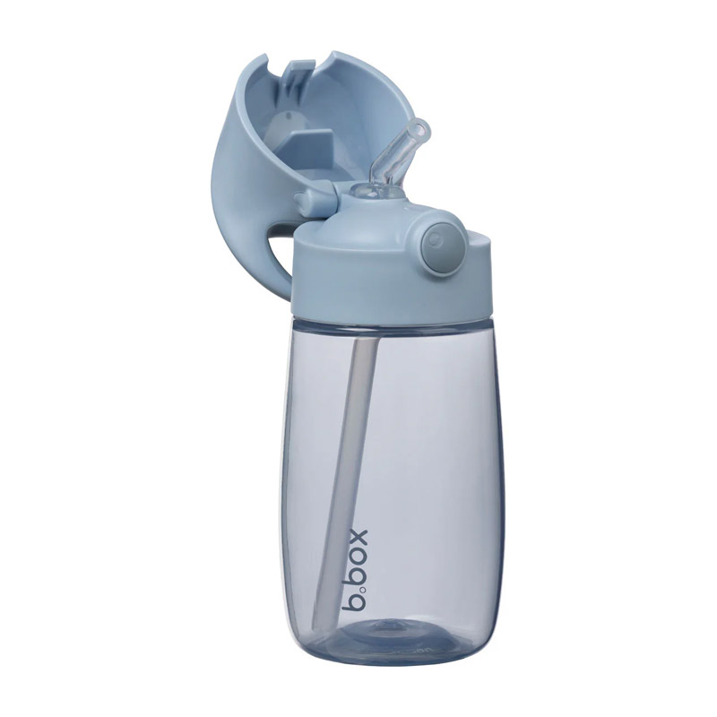 Garrafa Junior com Palhinha 380ml Azul Chill Out