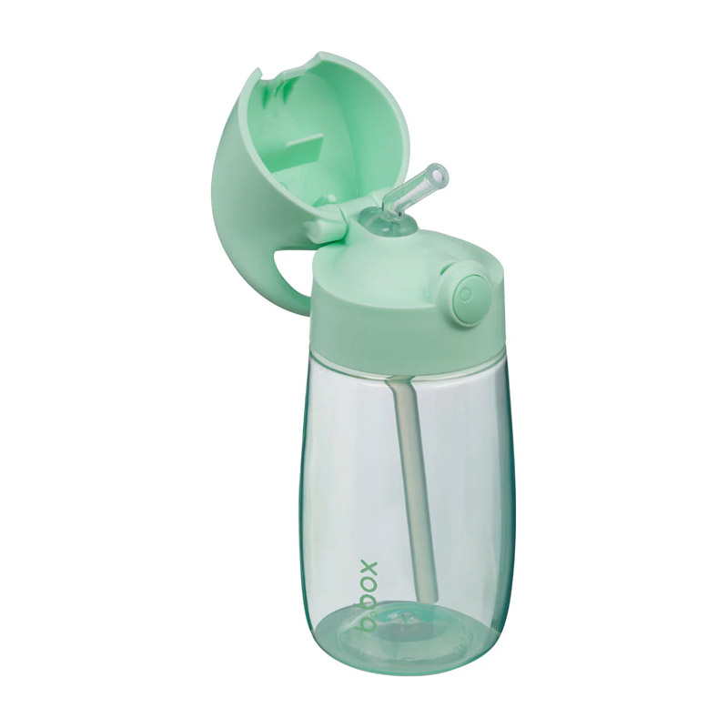 Garrafa Junior com Palhinha 380ml Verde Spearmint