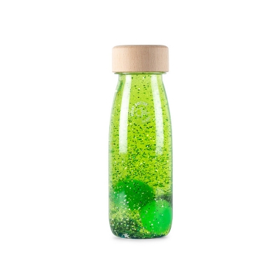 Botella Sensorial Flotante Verde