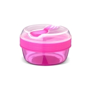 Caja Almuerzo con Tapa Refrigerante N'ice Cup Lila