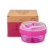 Caja Almuerzo con Tapa Refrigerante N'ice Cup Lila