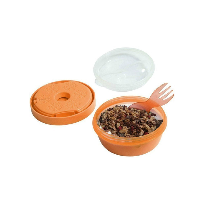 Caja Almuerzo con Tapa Refrigerante N'ice Cup Naranja