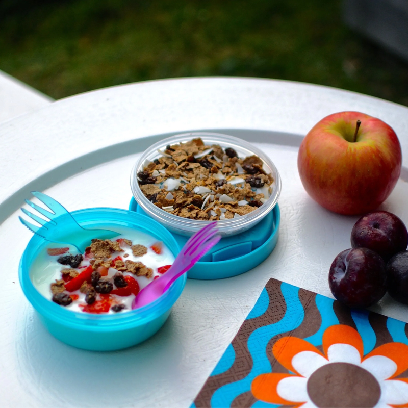 Caja Almuerzo con Tapa Refrigerante N'ice Cup Turquesa