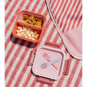 Caja Almuerzo Grande Stripes Bloom Blush